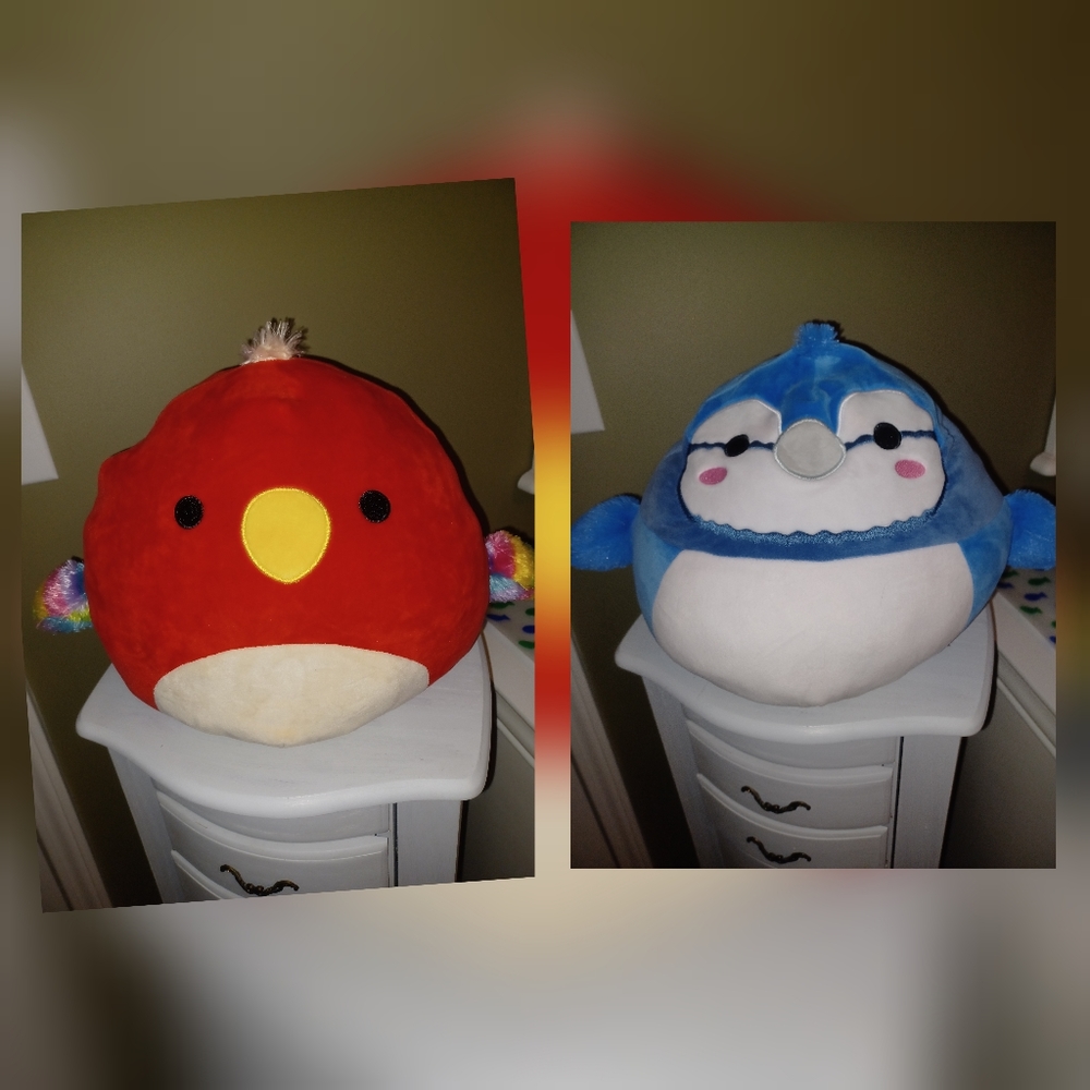 Flipamallow Flipamallows Cardinal Bluejay NWOT